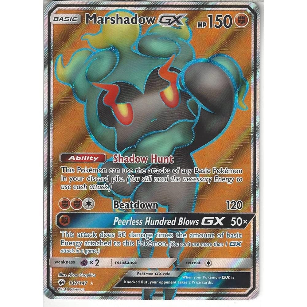 Pokemon Marshadow GX 137/147 | Rare Ultra Card | SM-03 Burning
