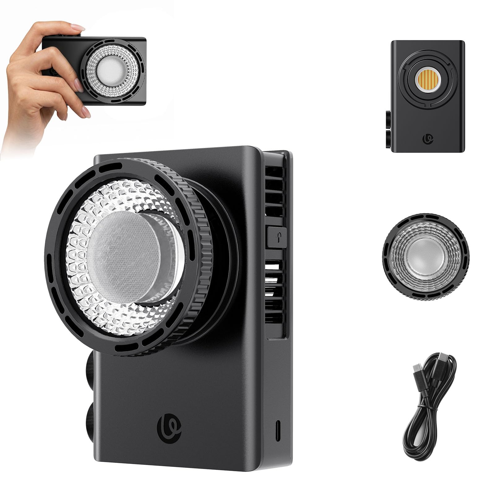 Ulanzi C01 100W Portable COB Video Light, Bi-Color 2700K-6500K