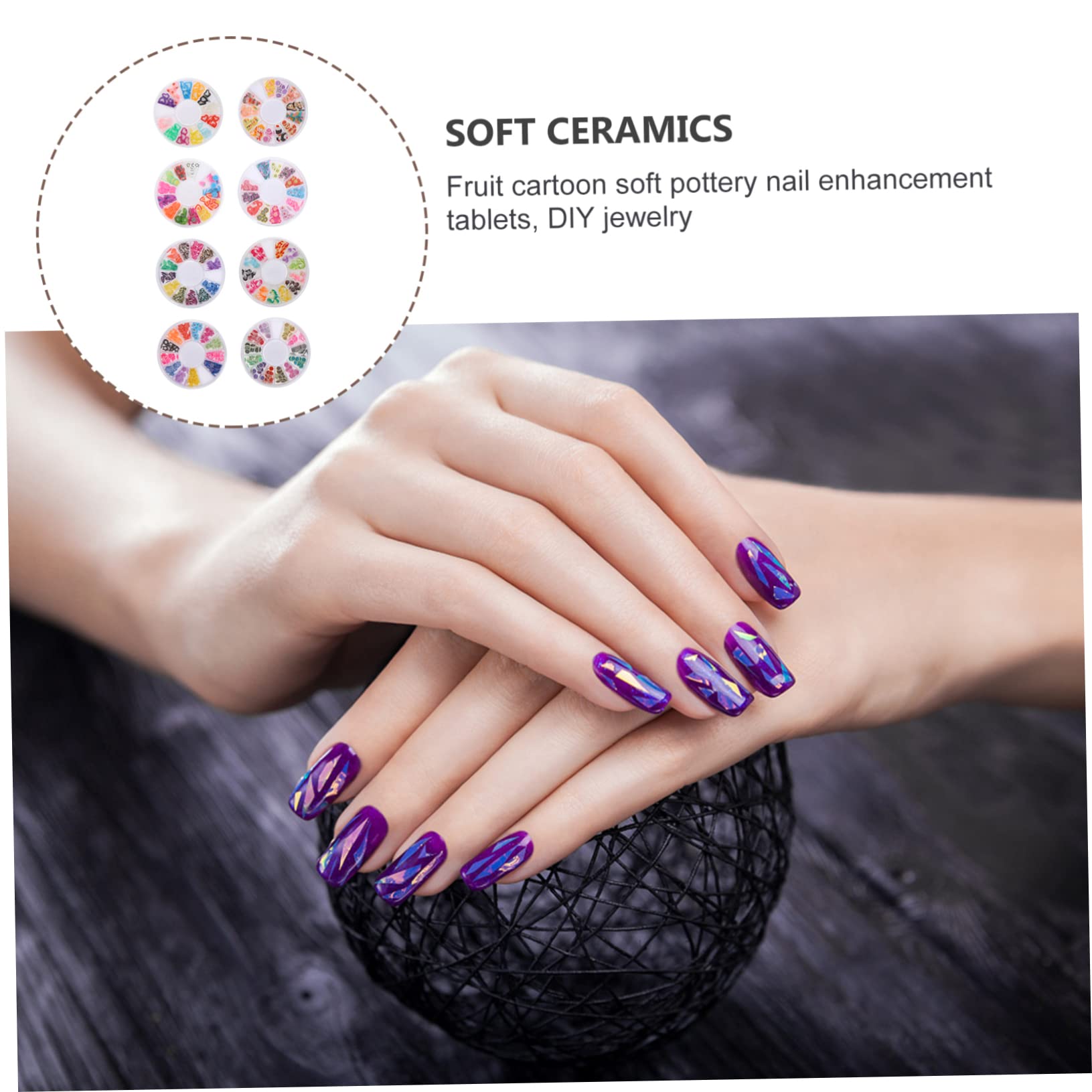 CALLARON Lot de 12 Tranches de Fruits en Argile Polymère pour Décoration Ongles DIY