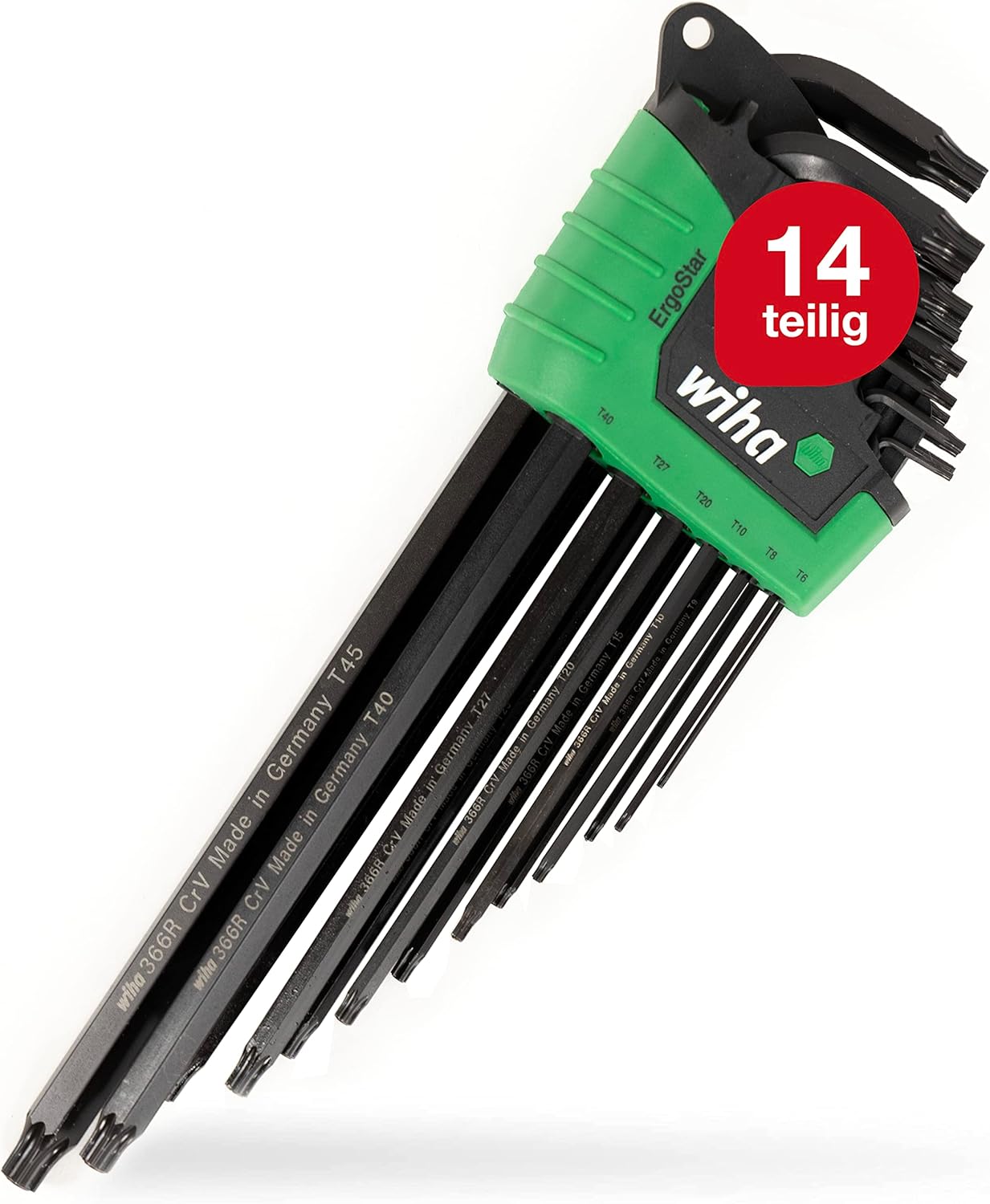 wiha HPZ384EMT13 Torx Wrench Set with Magic Spring Set of 13