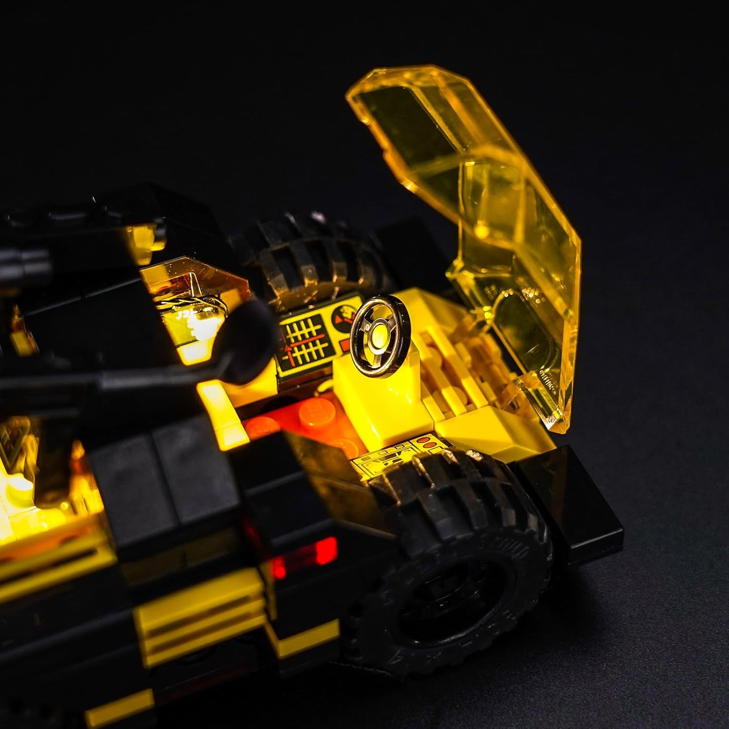Upgraded Led Light Kit Compatible with Lego Blacktron Renegade Building Set, RC Version Compatible with Lego 10355 (Model Not Included)