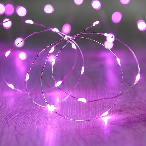 Miniatura 41 de ANJAYLIA 4 Pack Fairy Lights 33ft 100 LED String Lights Battery Operated Mini Twinkle Starry Lights for Wedding, Party, Christmas, Decor, Warm White