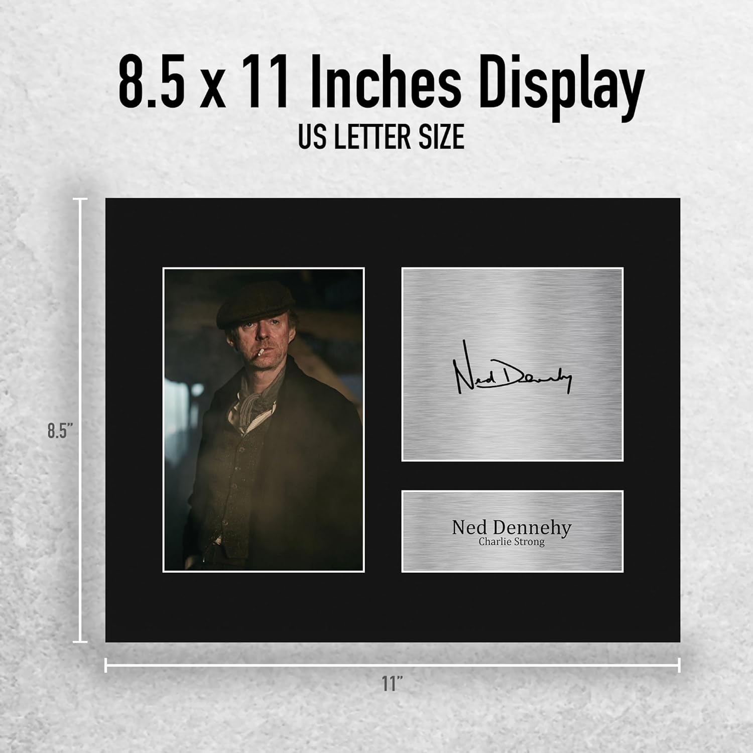 HWC Trading Ned Dennehy Peaky Blinders Gifts Printed Signed Autograph Picture for TV Show Fans - US Letter (ID-008598)