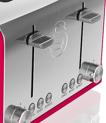 Swan 4 Slice Retro Toaster