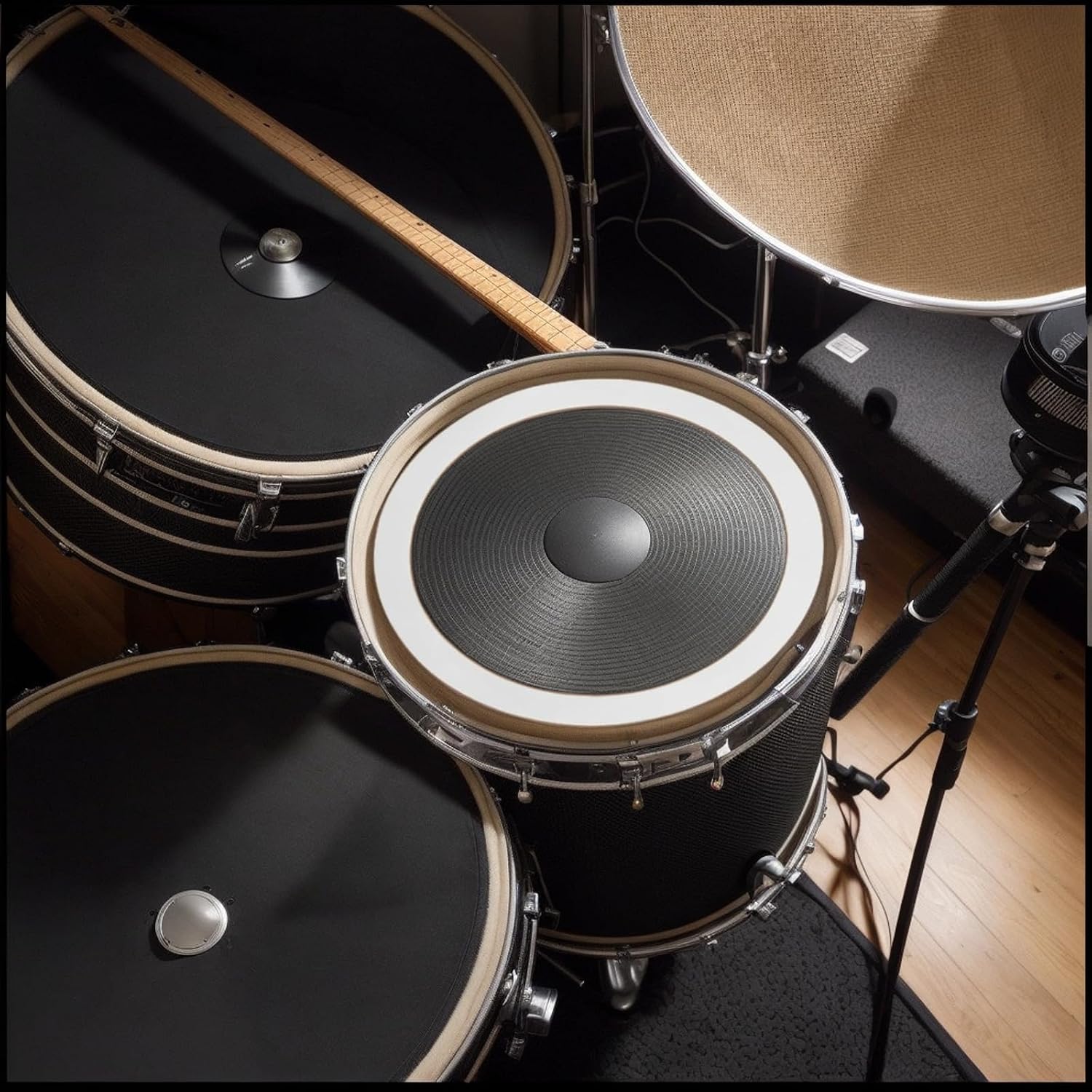 4pcs Simple Practical Drum Snare Using Mute Circle Drum Instrument Mute Ring