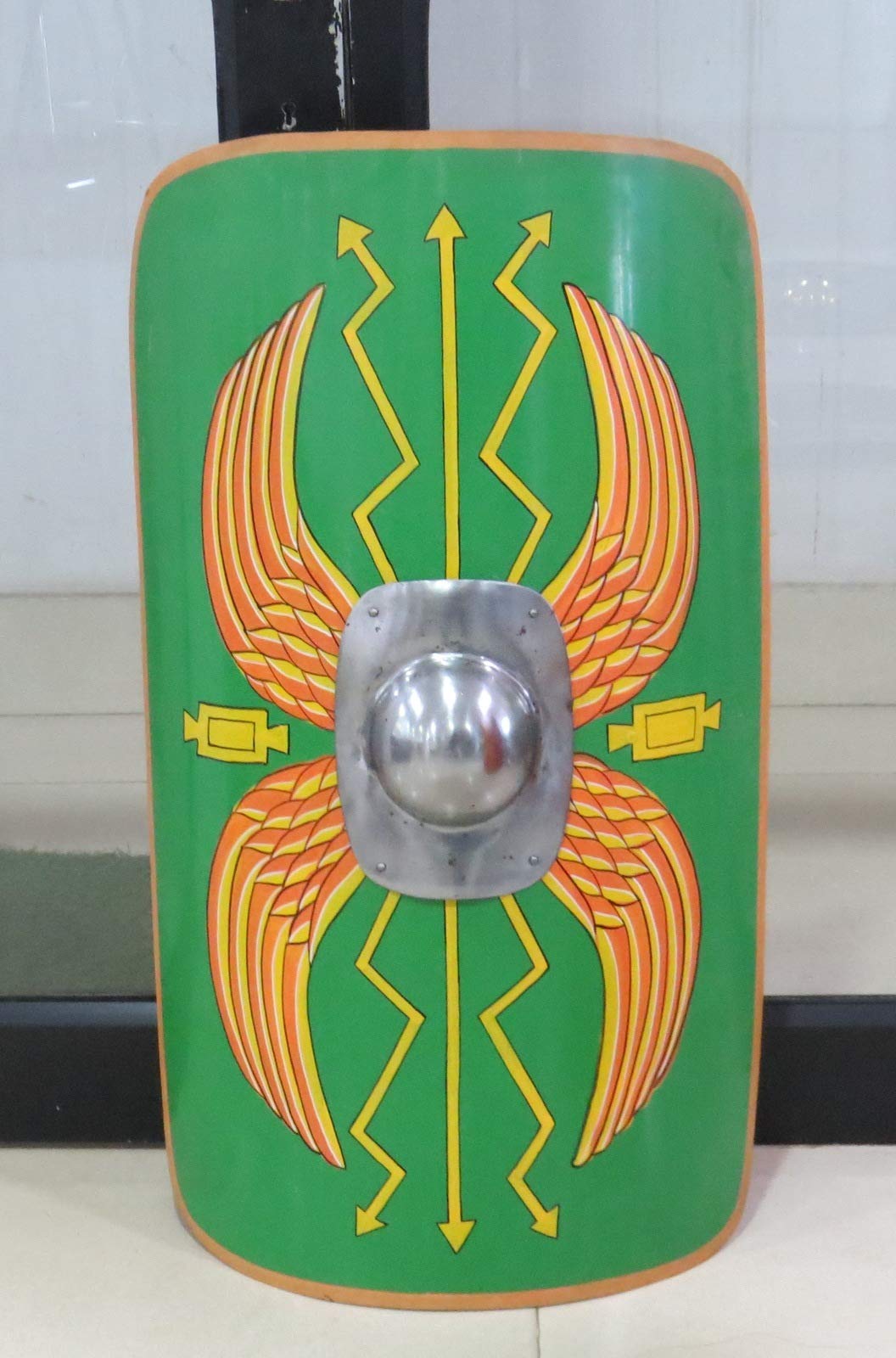 NauticalMart Medieval Armor Wooden Battle Knight LARP Replica Shield Green