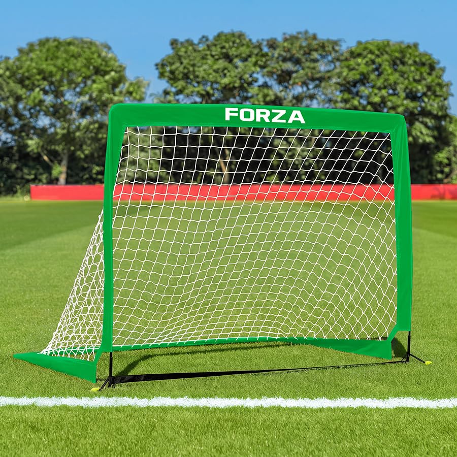 FORZA Square Pop-Up Football Goal [6 Sizes] (Green, 4ft x 3ft, Single Goal) — image 1