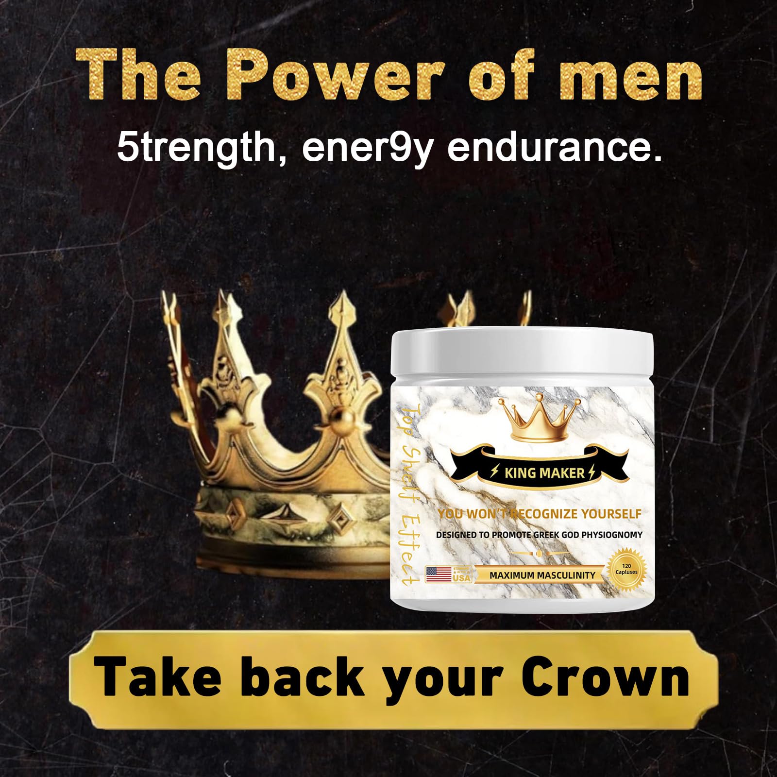 King Maker Supplement for Men- Comprehensive Formula Designed specifically for Men, unlocks Your True Potential so You can Conquer Every Challenge with Confidence