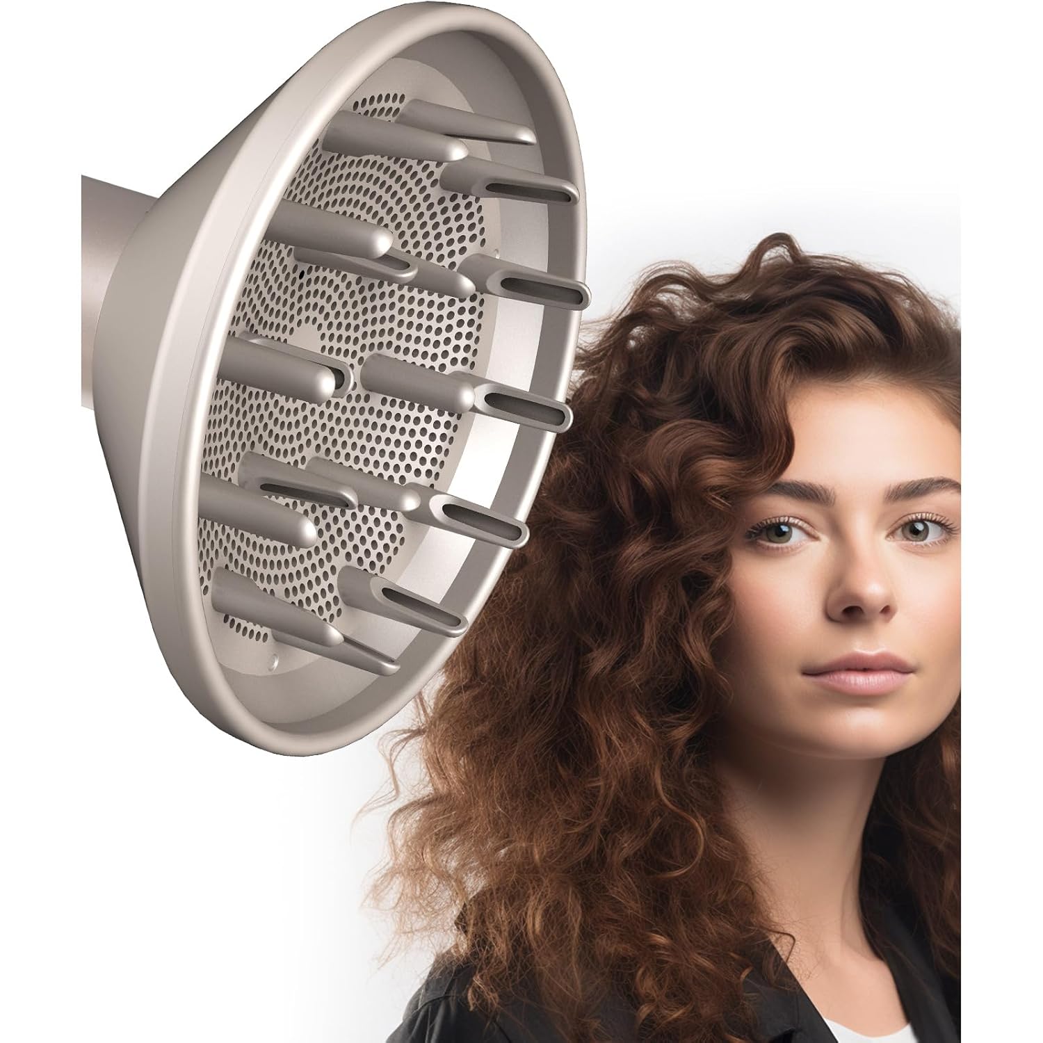 Diffuser Attachment for Shark Hair Dryer HD542, HD732, HD731, HD332, HD331, HD301, Styling Tool for Wavy, Curly, Coily Hair, Enhance Natural Curls Accessories for Blow Dryer Styler Diffuser Attachment for Shark Hair Dryer HD542, HD732, HD731, HD332, HD331, HD301, Styling Tool for Wavy, Curly, Coily Hair, Enhance Natural Curls Accessories for Blow Dryer Styler