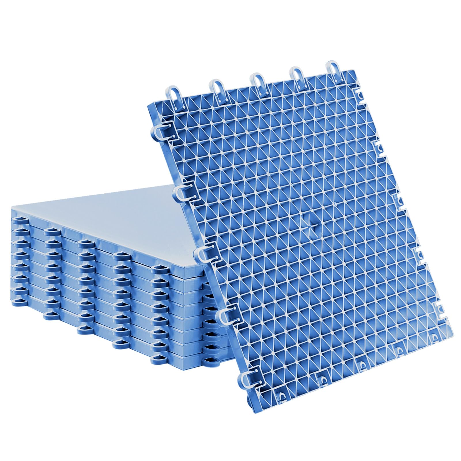 Fabbay Dryland Synthetic Ice Tiles for Hockey Floor Mat 12 x 12 Squares Hockey Training Equipment Board for Shooting Outdoor