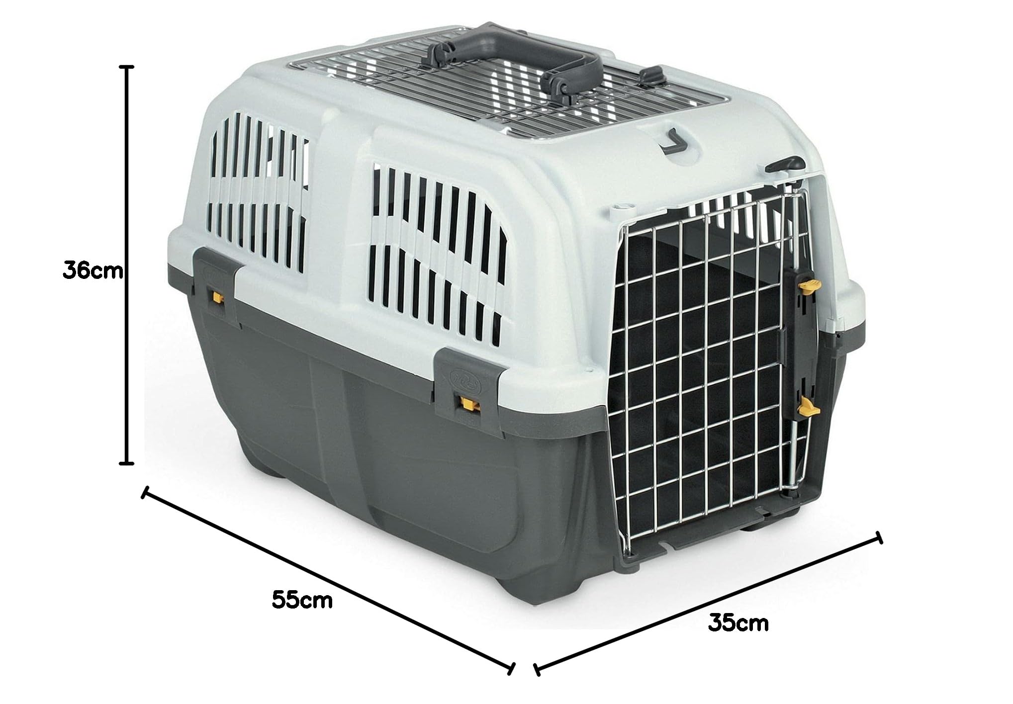 PETGARD Scatola per animali domestici SKUDO 2 – Trasporto per animali – Box da viaggio per animali – Pratico trasportatore per animali – Scatola per piccoli animali – 55 x 36 x 35 cm