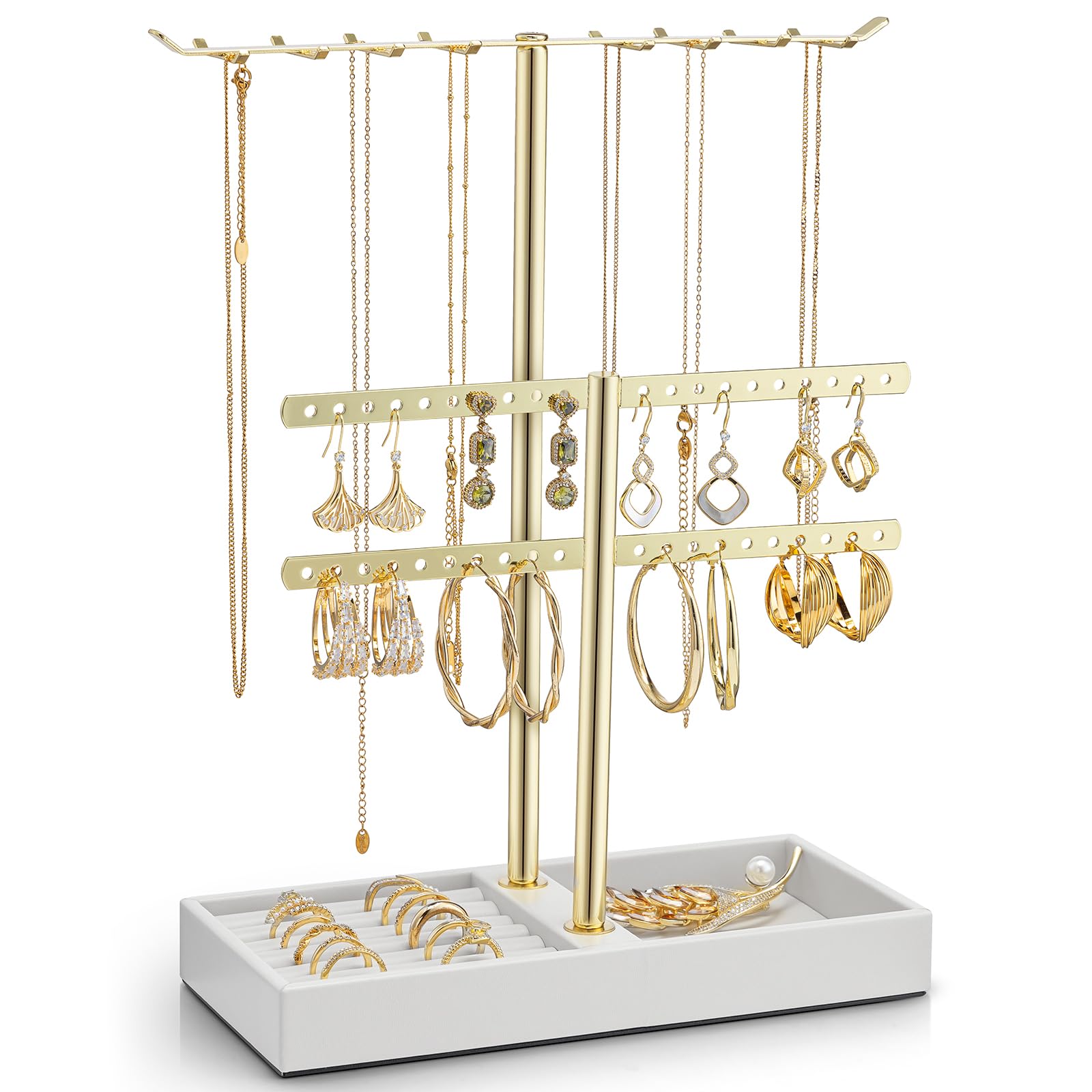 Two-tier jewelry stand