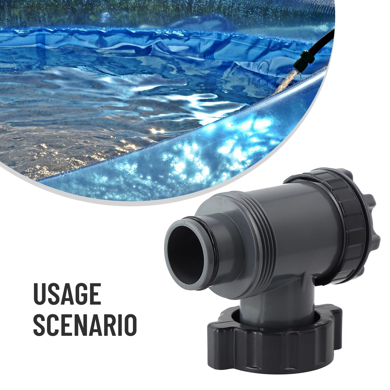 Valvola a stantuffo per piscina, valvola plunger intex 38mm, valvola a stantuffo per pompa filtro piscina, valvole per piscine fuori per terra, Valvola di ricambio della pompa del filtro della piscina