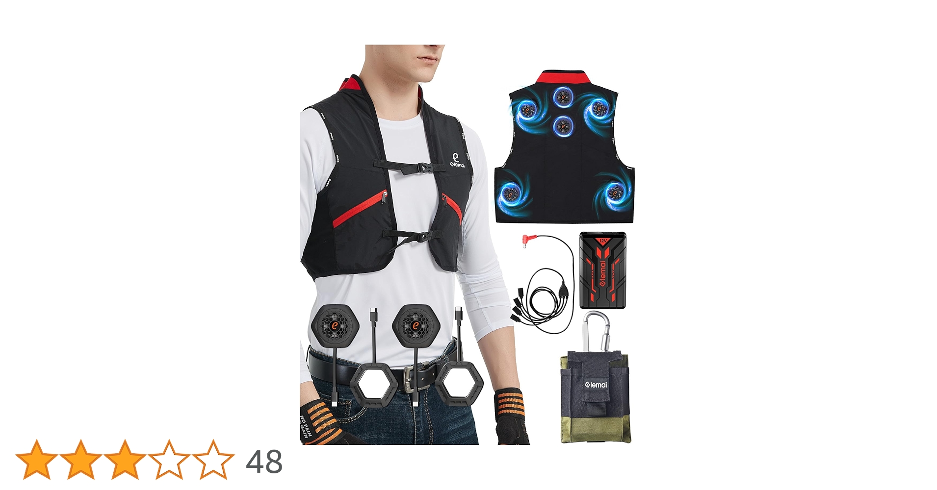 Amazon.co.jp: [elemai] ペルチェベスト【2025夏新登場