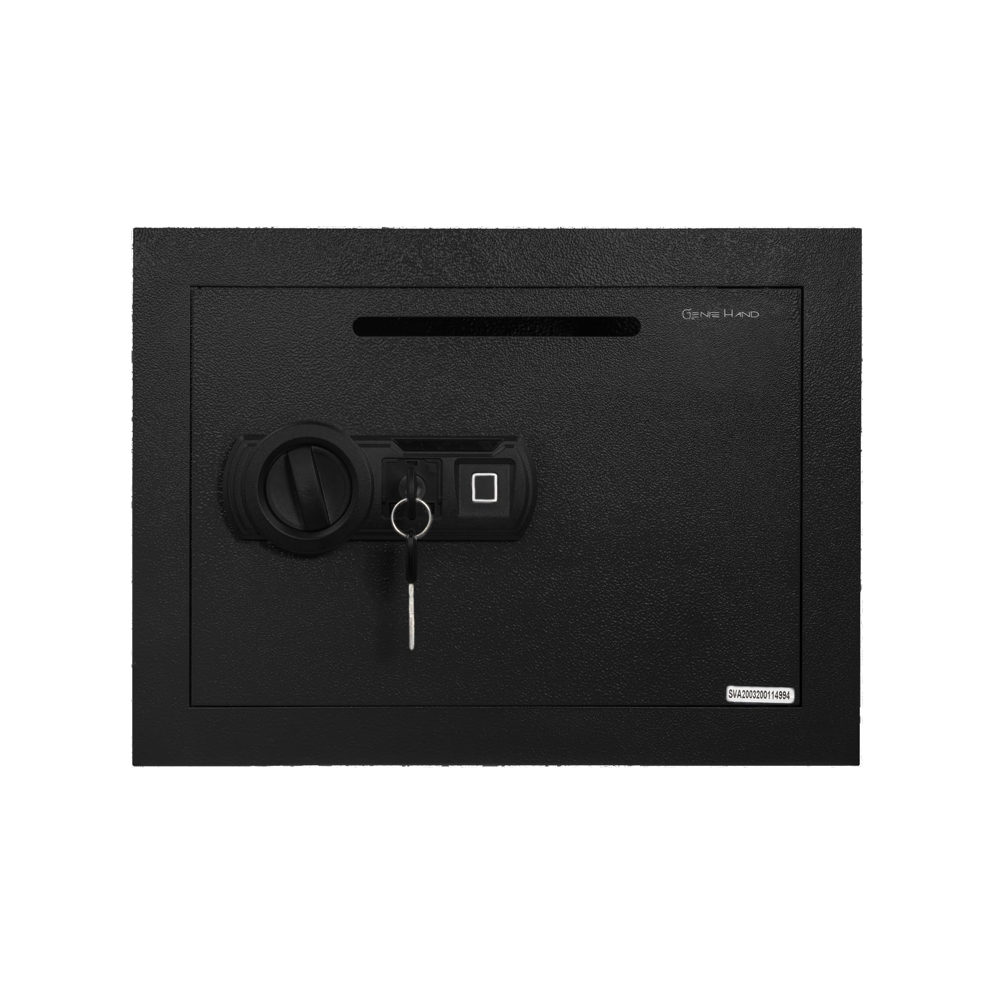 Genie Hand | Cassaforte Elettronica di Deposito con Impronta Digitale a Muro e da Armadio Piccola Cassetta di Sicurezza con Chiave Biometrica Serratura B-Class e Sistema Anti Bounce per Soldi
