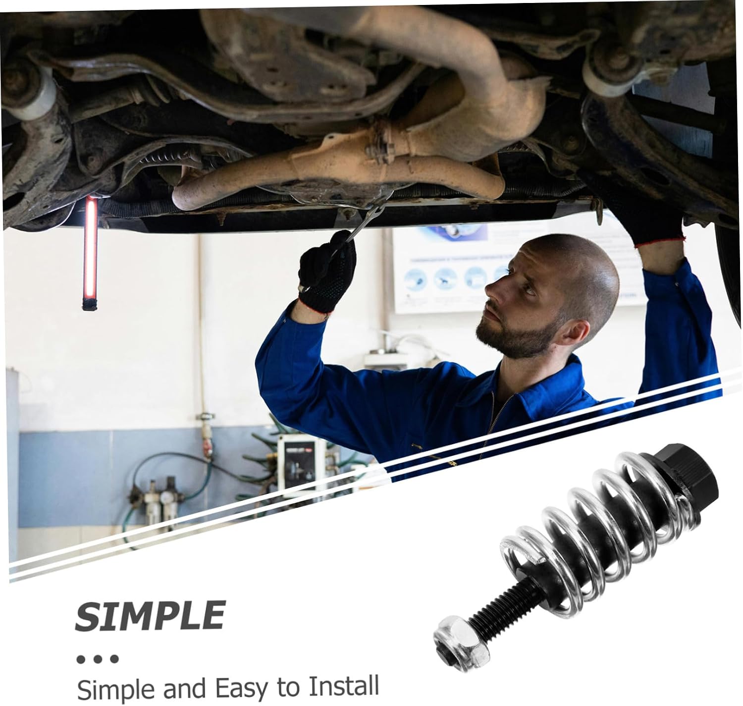 Manifold Bolt and Spring Kit for Car Repair, Iron