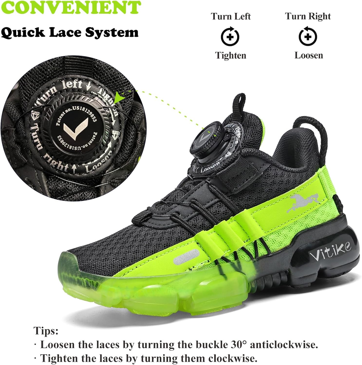 Kids Sneakers Boys Girls Running Tennis Shoes Athletic Sports Casual - Image 4