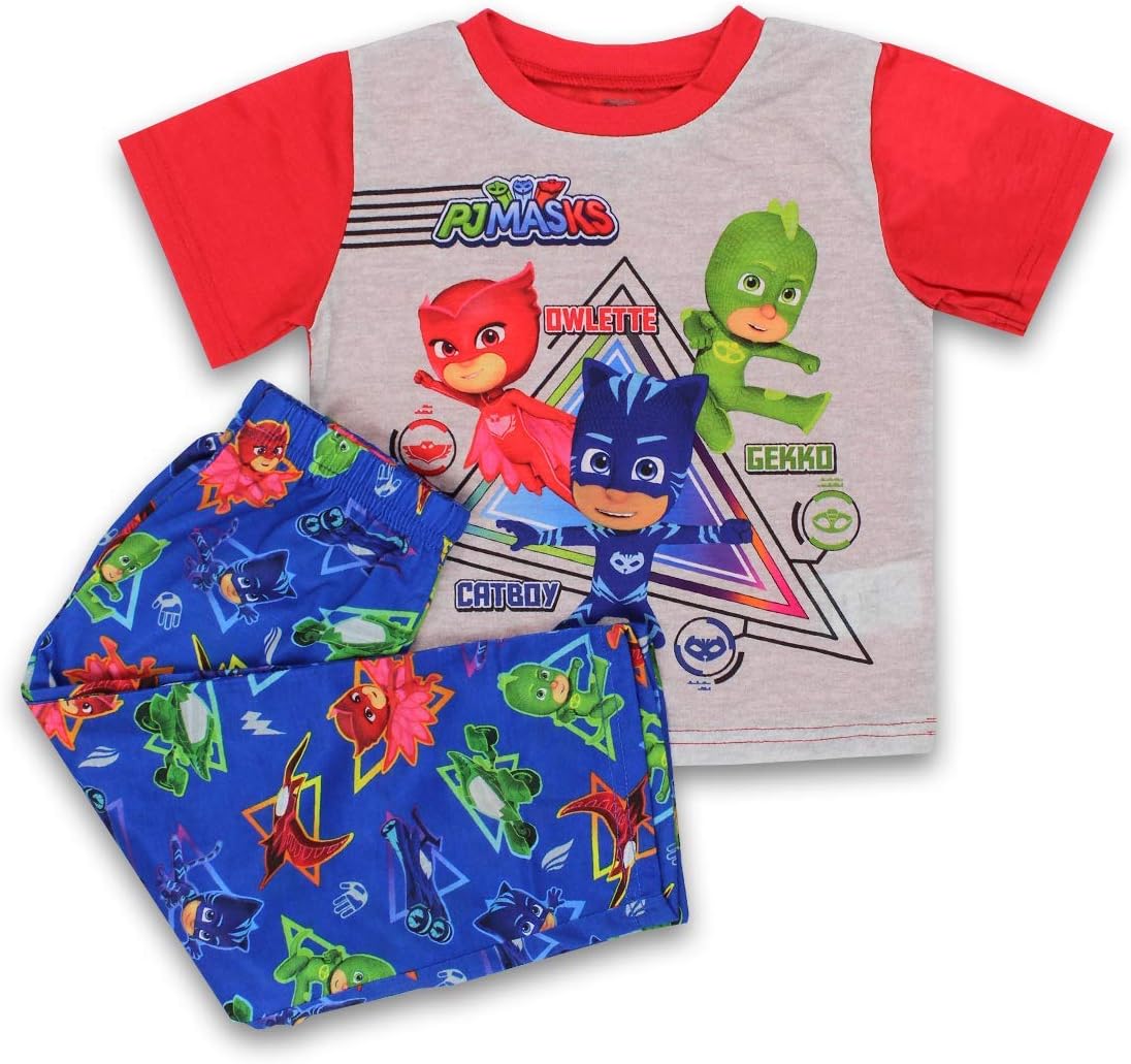 PJ Masks Toddler Boys 2 Piece Short Sleeves Pants Pajamas Set - Image 7