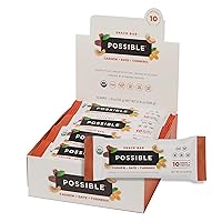 Vista 1 de POSSIBLE Snack Bar - Snack de comida integral para apoyar un estilo de vida saludable y activo, 0.35 onzas de proteína orgánica a base de plantas