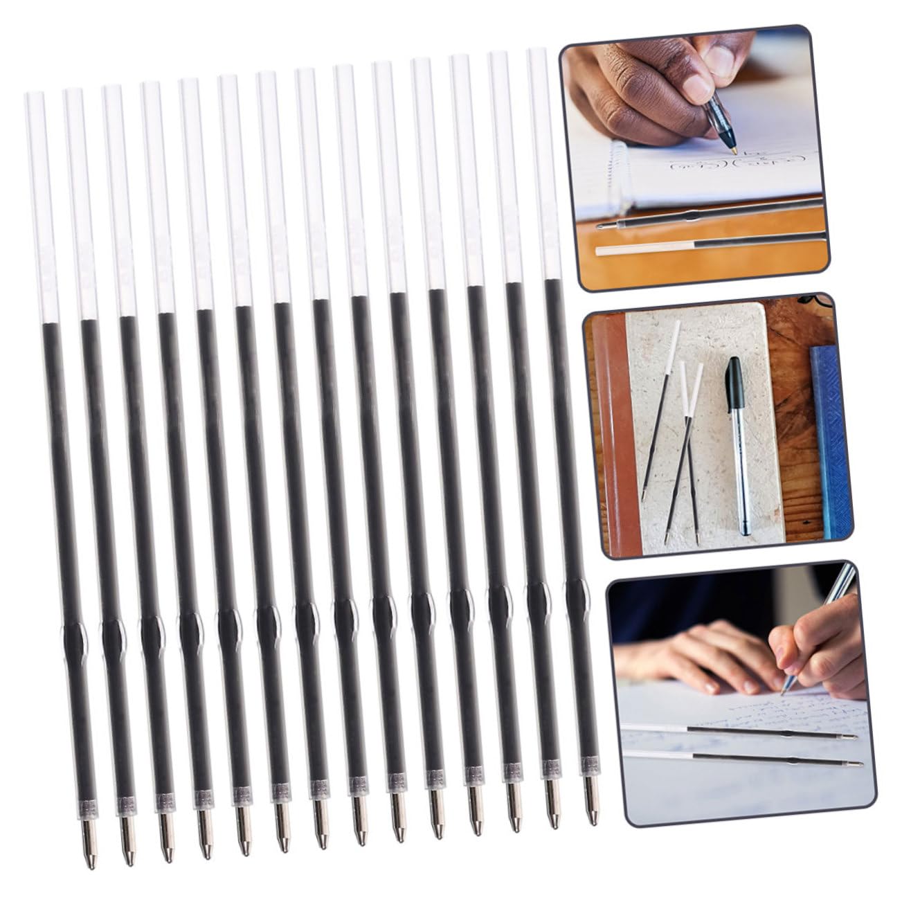 jojofuny 3 Ensembles Stylo À Bille Rechargeable Ecole Stylo Rechargeable Recharge Stylo Recharge De Stylo Recharges De Stylos Portables Fournitures De Bureau Bille D'acier 200 Pièces * 3