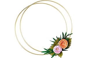 Embellish Your Abode with a Pair of Enchanting Metal Hula Hoops for Crafts!