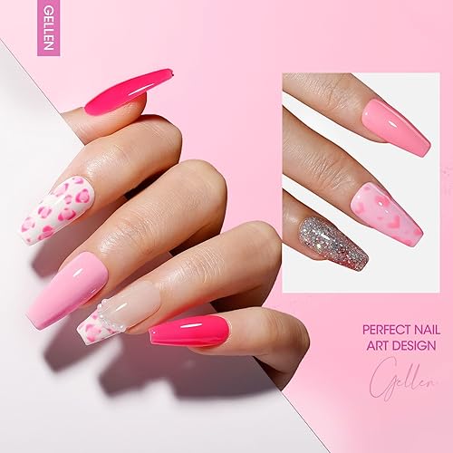 Miniatura 4 de Gellen Builder Gel de uñas  Esmalte de gel constructor transparente para uñas, gel de construcción más duro para fortalecedor de extensión de uñas,