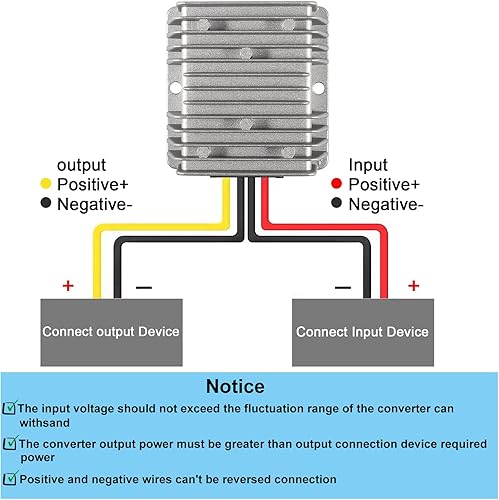 Miniatura 4 de DC 24 V reductor a CC 12 V CC CC regulador impermeable transformador de alimentación reductor de fuente de alimentación, convertidor de voltaje