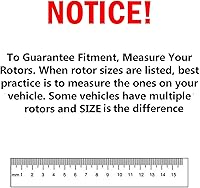 Vista 115 de Detroit Axle - Rotores de freno delantero para 4WD 6-Lug 2004-2008 Ford F-150 Lobo, 2006-2008 Lincoln Mark LT Rotores de freno 2005 2007 Reemplazo
