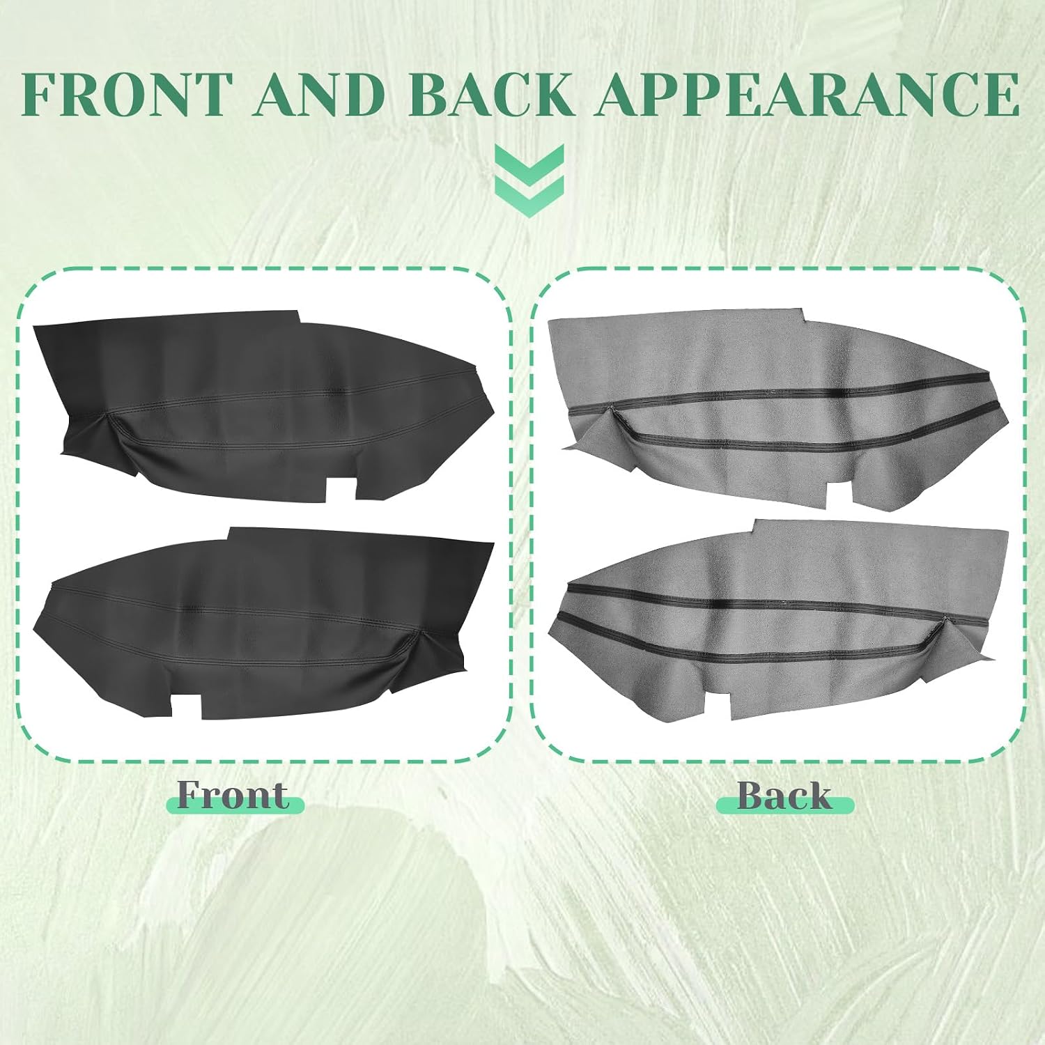 2PCS Front Door Panel Cover Compatible with Ford Explorer 2011-2015 Left and Right Vinyl Leather Insert Cards Protector Trim Black (Only Leather Part)