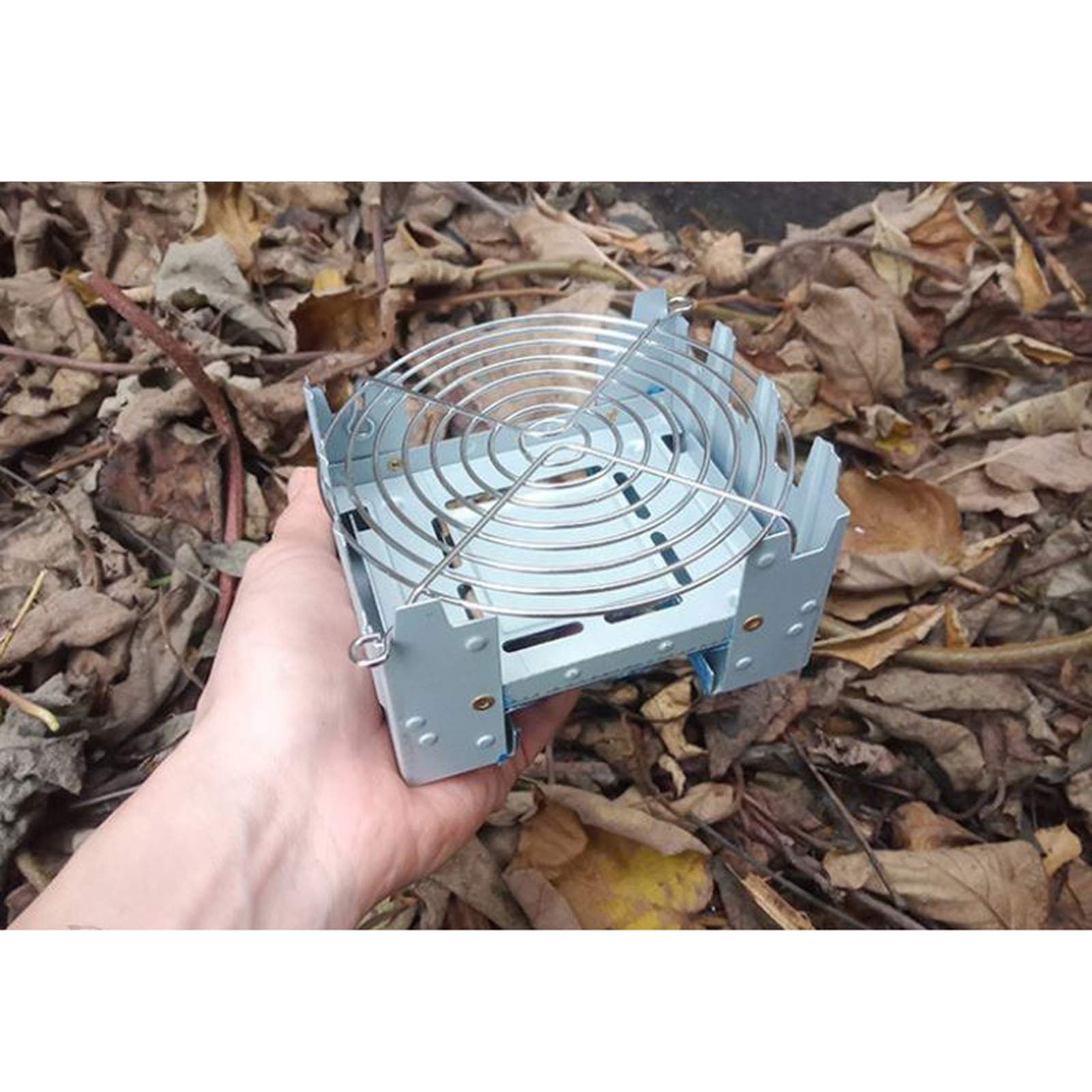 Réchaud de camping à alcool, batterie de cuisine de camping ultralégère à mini brûleur extérieur portable pour camping en plein air, randonnée, sac à dos, pique-nique