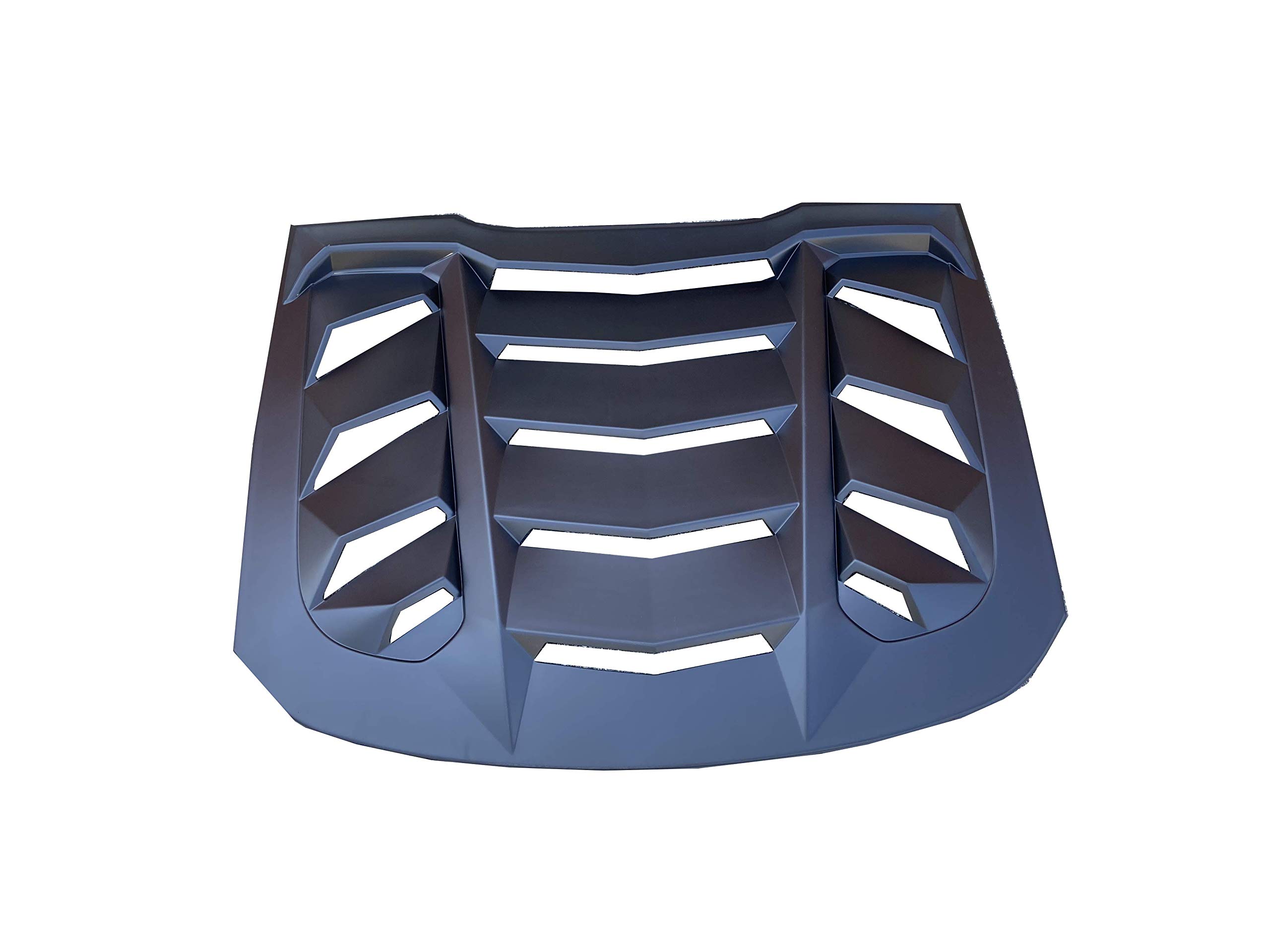 High Performance Part Compatible for 15-17 Mustang Rear Window Louver 2020 Unpainted Matte Black