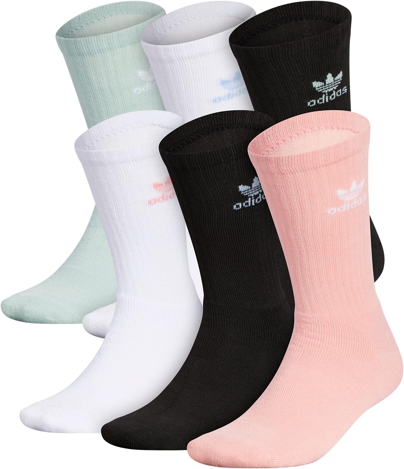 adidas Originals Unisex Adult Trefoil Crew Socks (6 Pairs)