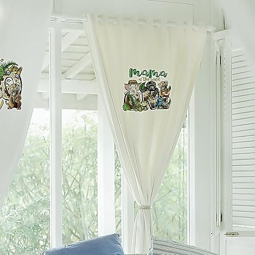 Miniatura 5 de 6 calcomanías de animales para planchar para diseño de ropa, lindos parches de transferencia de calor de tigre, vinilo HTV para planchar para