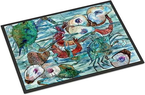 Caroline's Treasures 8964JMAT - Tapete para puerta delantera, 24 x 36 pulgadas, para interiores y exteriores, antideslizante, lavable, pelo bajo, 24