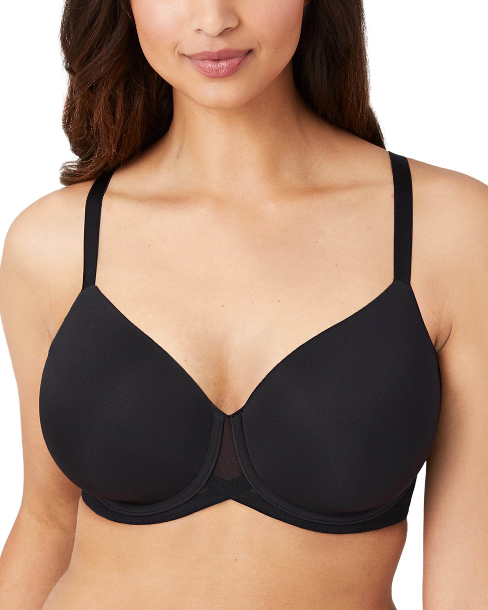 Wacoal Women's Full Cup Plain or unicolor Bra - Black - 40DD (manufacturer Size: 105E)