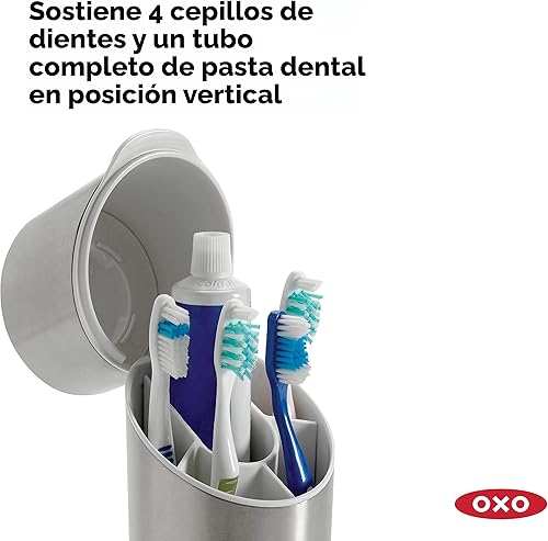 Miniatura 2 de Organizador de acero inoxidable para cepillo de dientes de la marca Oxo Good Grips Metal Stainless A