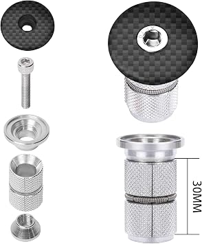 BUCKLOS Bicycle Headset Top Cap & Expander Plug Fits 1-1/8 Fork Bike Stem