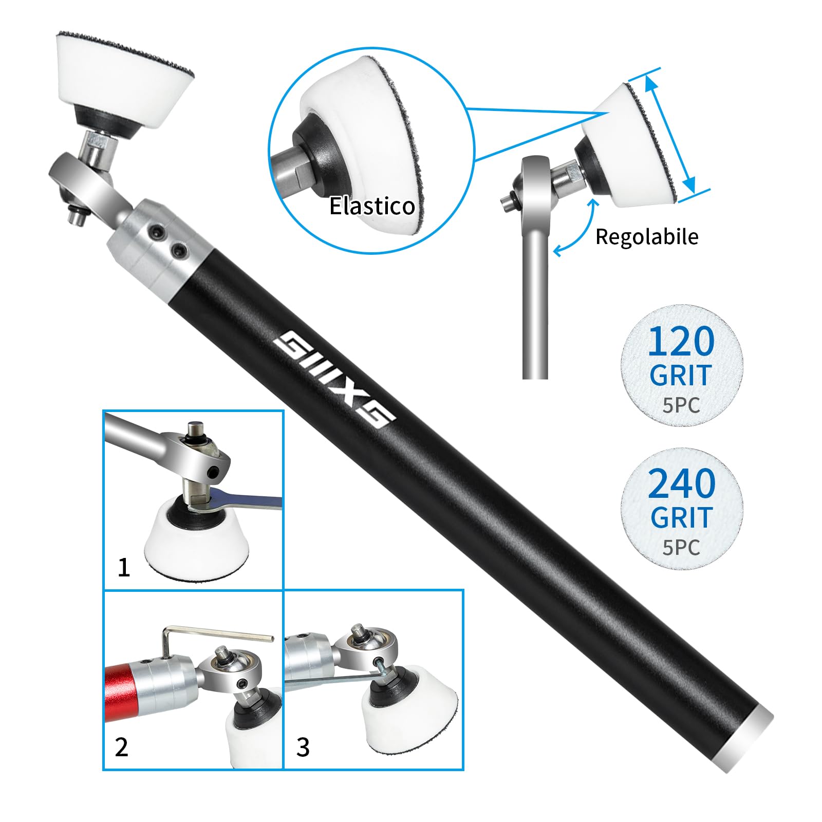 Set di Utensili per Tornitura per Legno, Acciaio Legato Tornitura in Legno con levigatrice a ciotola, Strumenti per Tornitura Lavorazione del Legno Fai da te