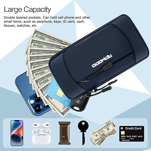 Miniatura 4 de Soporte para teléfono para correr, soporte para teléfono para iPhone 13, 14, 15, 16 Pro Max, Samsung, brazalete elástico ajustable para teléfono, 2