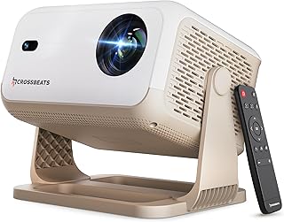 Crossbeats Lumex Cine Smart Home Projector 4k Ultra HD, Native 1080p, Mini Projector for Room,16000 Lumens Android OS, Bui...