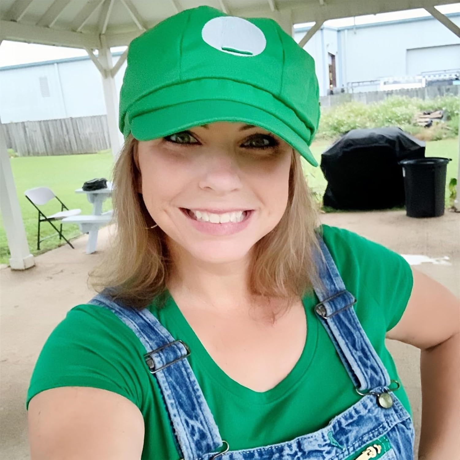 2pack Costume Hats Anime Halloween Copslay Unisex Adult Cosplay Cap (Red and Green) - Image 6