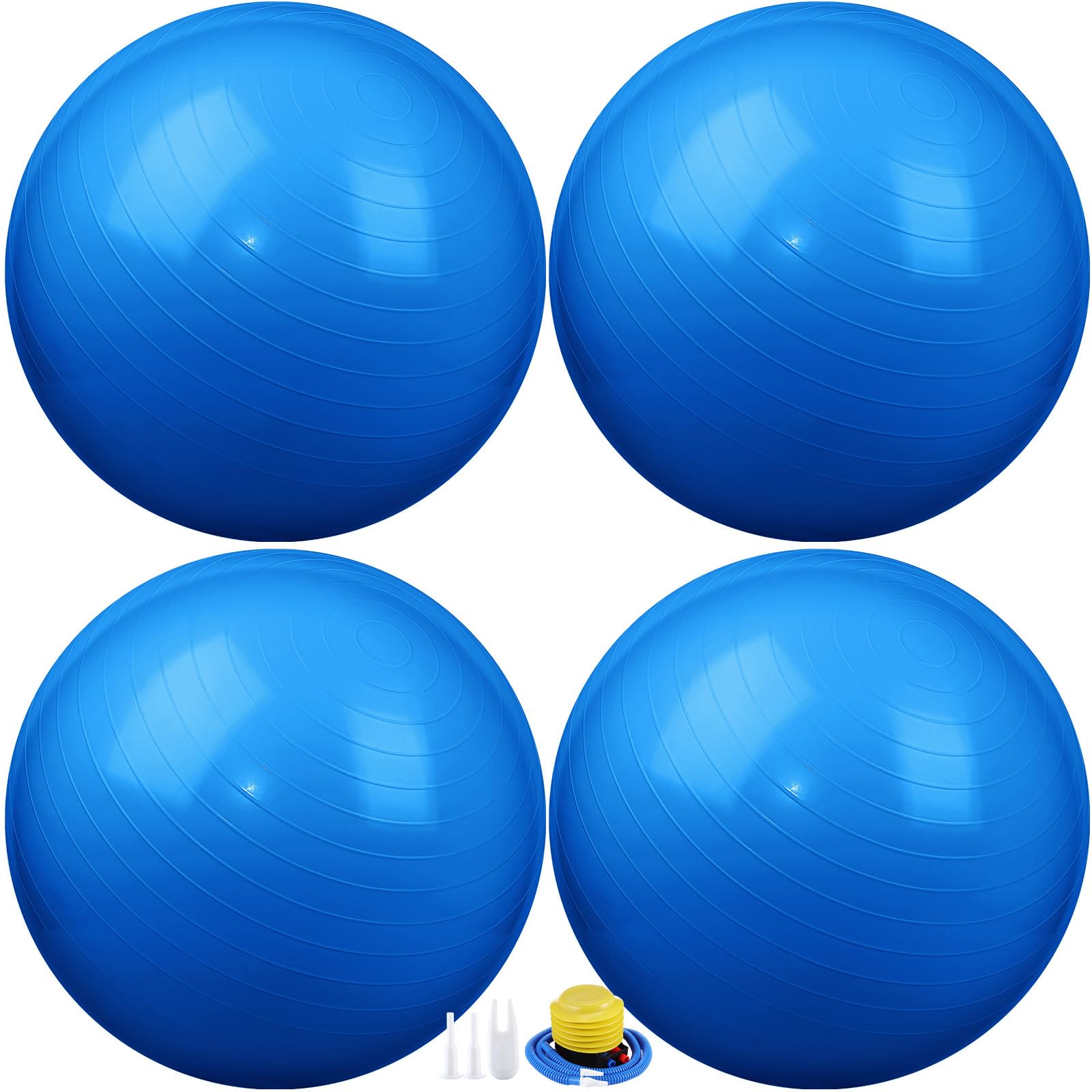 Leyndo 4 Pcs 26 Inch Yoga Exercise Ball Pilates
