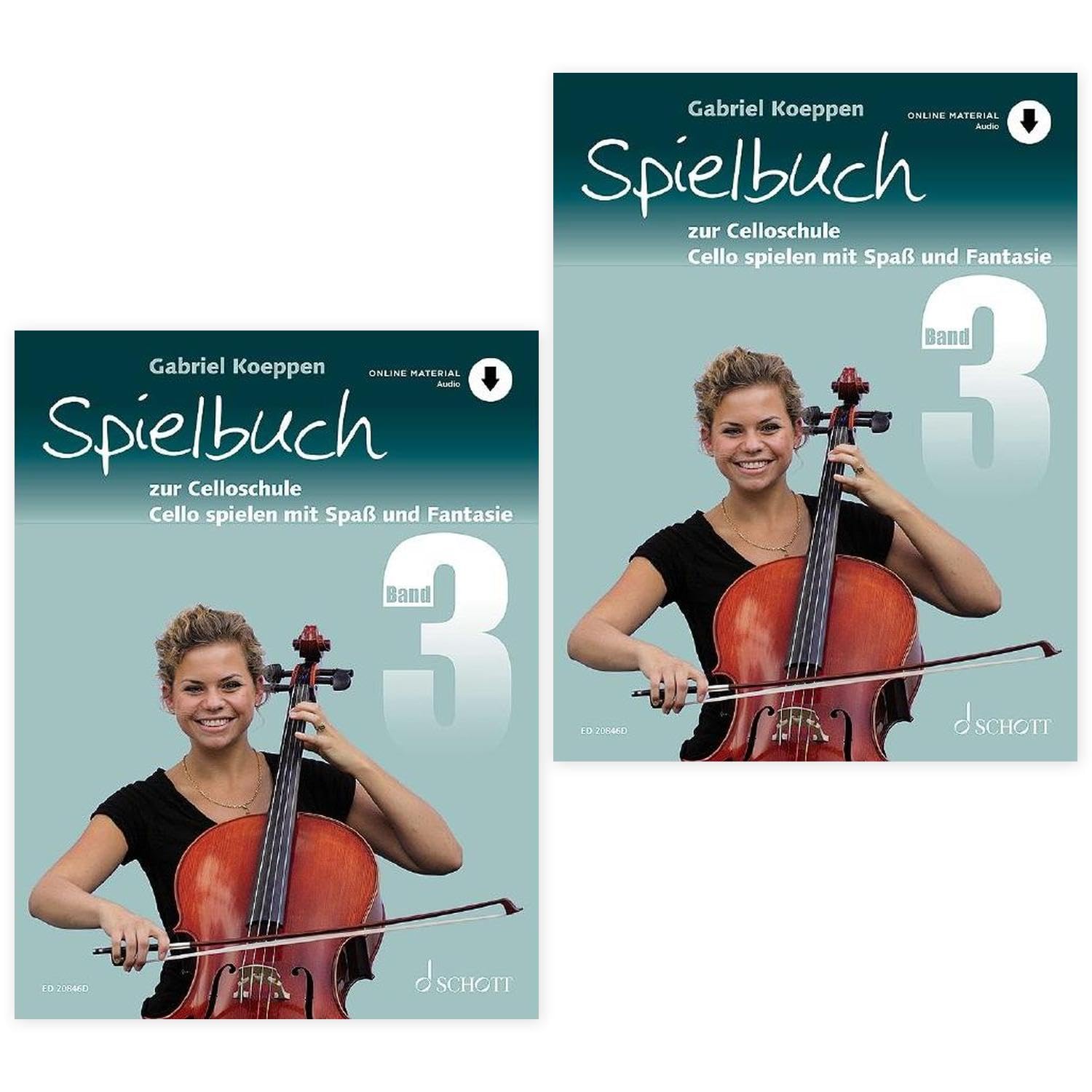Celloschule Spielbuch 3 | Cello spielen mit Spaß und Fantasie | Doppelpack | ED20846D, 9783795723156 | Kolophonium