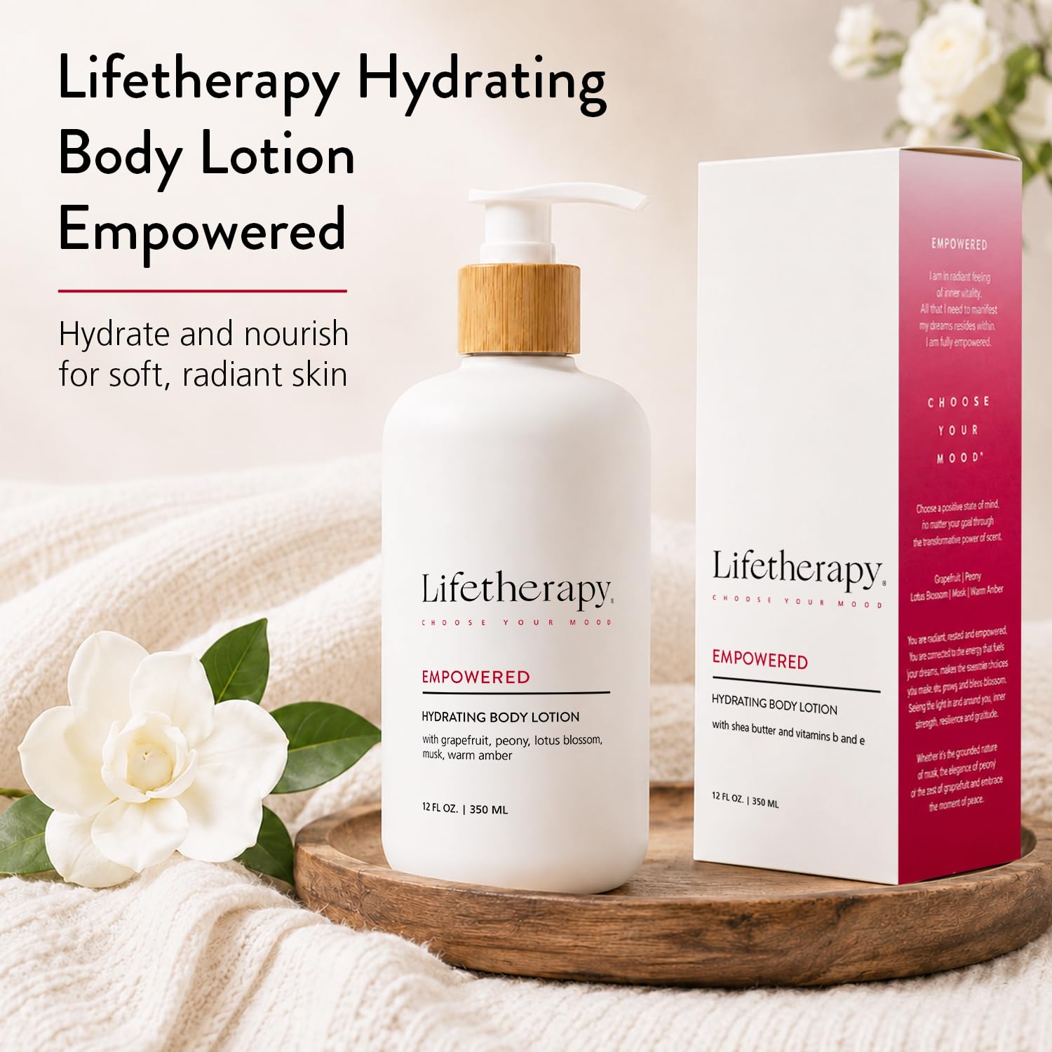 Lifetherapy Body Lotion for Dry Sensitive Skin, Hydrating