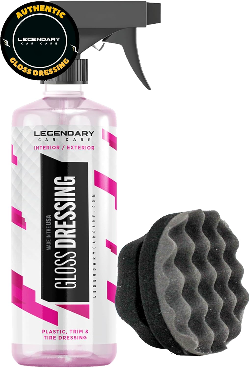 Bundle - Gloss Dressing with Applicator 16oz & Gloss Dressing 64oz (Half Gallon)