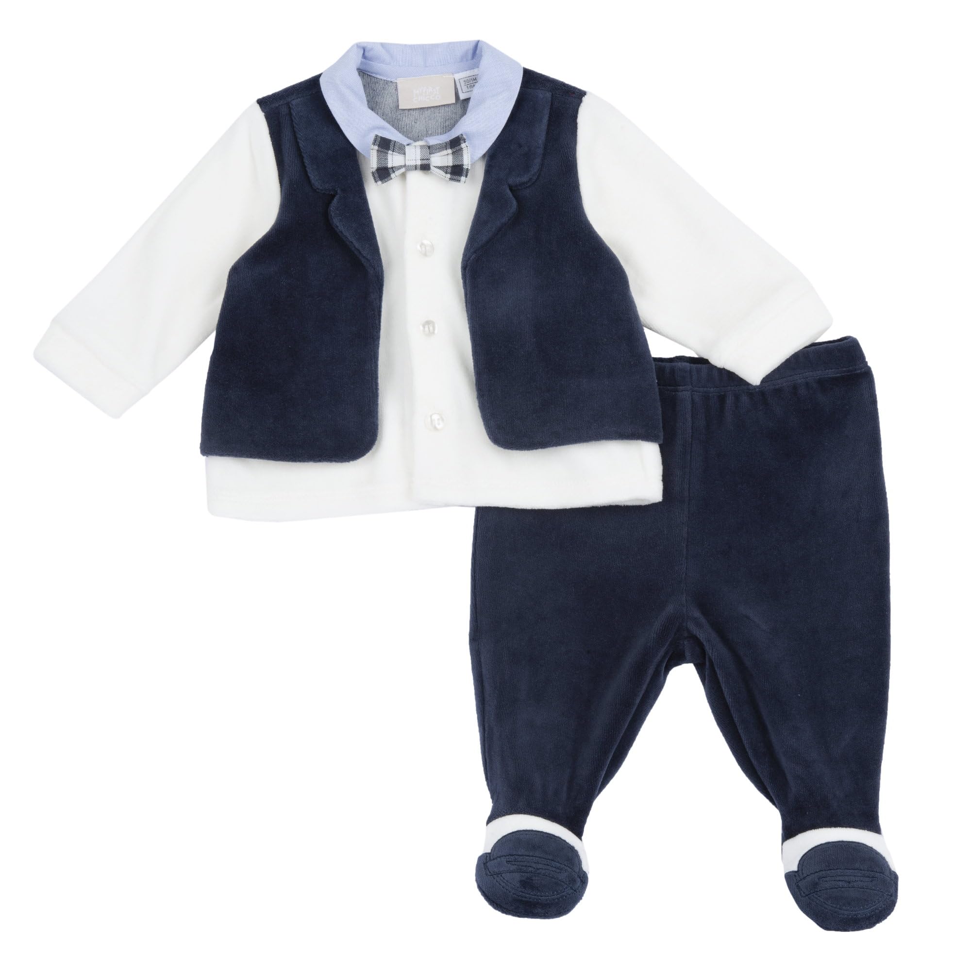Chicco, Coprifasce e Ghettine, Completino Neonato con Comoda Apertura con Bottoncini, in Calda e Morbida Ciniglia Lavabile in Lavatrice, Abbigliamento Neonato 0-24 Mesi, Idee Regalo Neonato