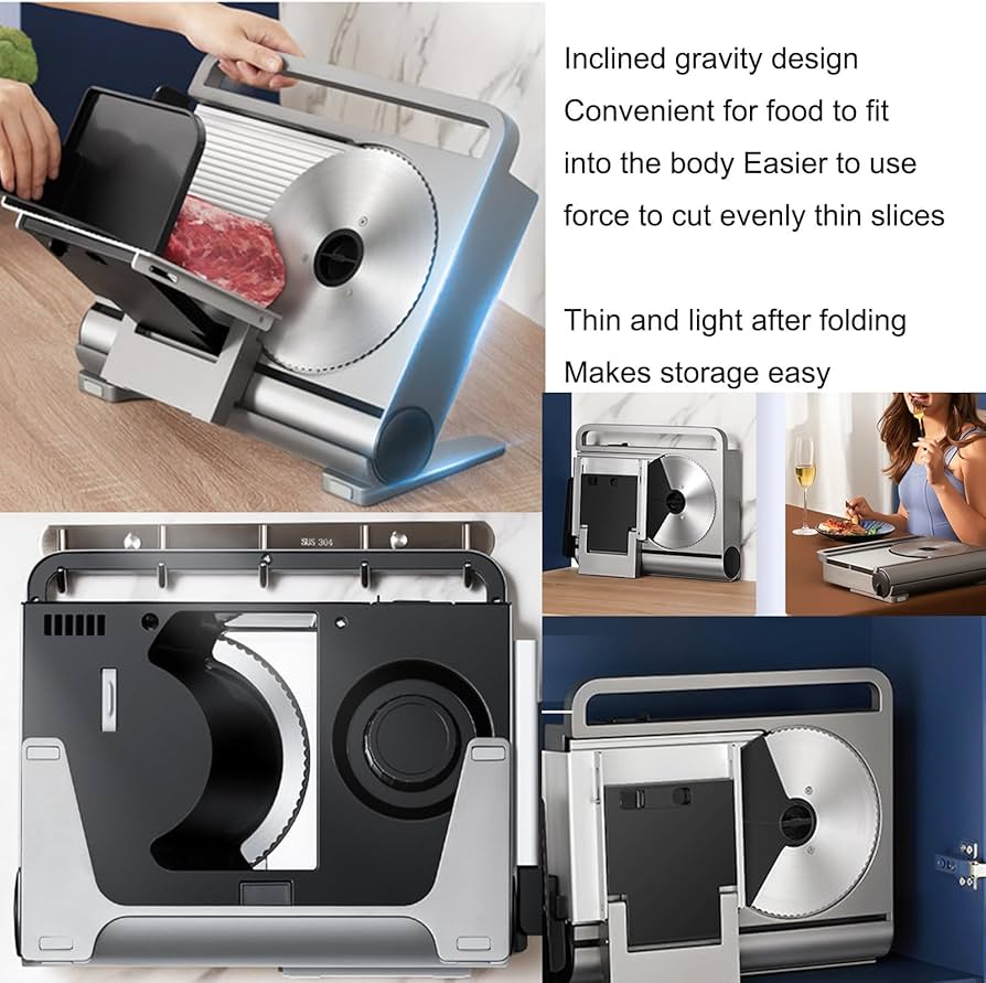 Amazon.com: Foldable Meat Slicer | 200w Electric Deli Food