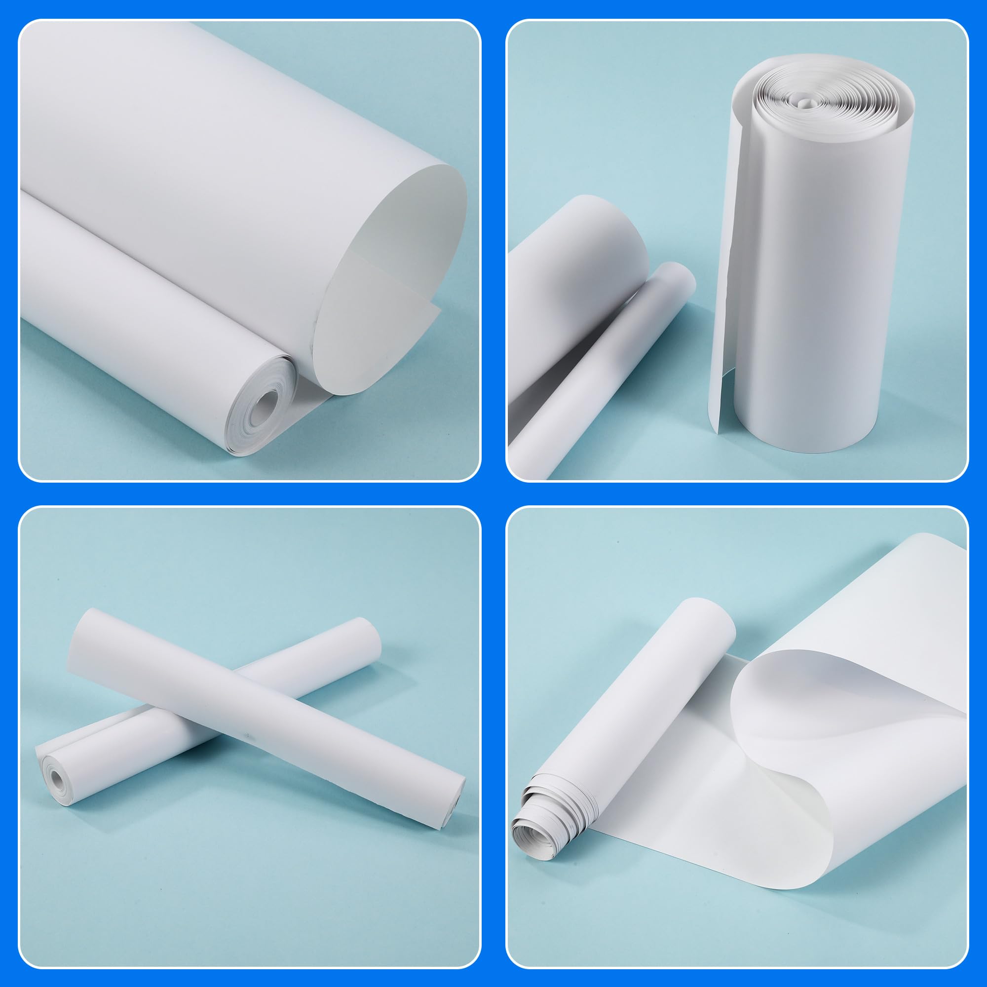 Carta Termica A4 4 Rotoli per Stampante Portatile, Papel de Impresión para Máquina Miau