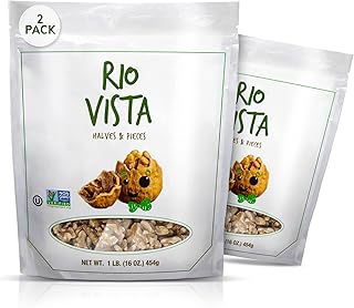 Shelled Walnut Halves & Pieces 2 Pack (2LBS/16oz)|California Grown Raw Walnuts Unsalted & Shelled |100% Natural & Non-GMO ...