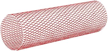 Protective Netting - Protective Plastic Netting 2"-4" 50.80-101.60mm - Roll Length 164` 50m Red LDPE MOCAP MCN-07 qty1